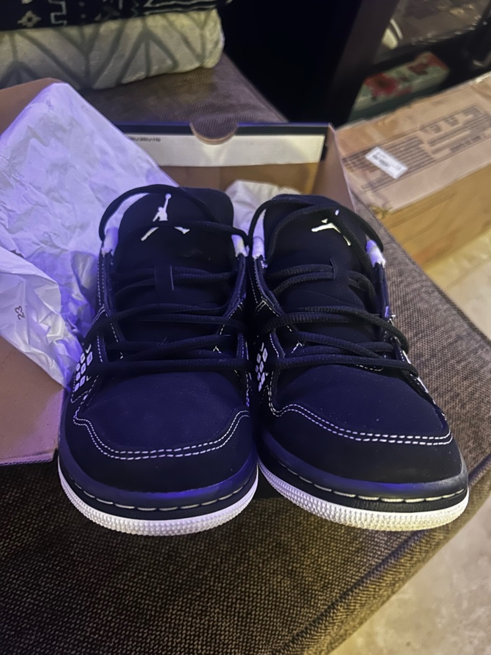 Jordan men’s 1 flight low sneakers 8.5 - Picture 3 of 6